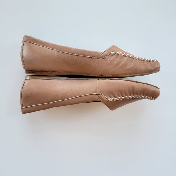 Trotters Signature Mila Tan Leather Flats - Size 10 - Picture 6 of 16